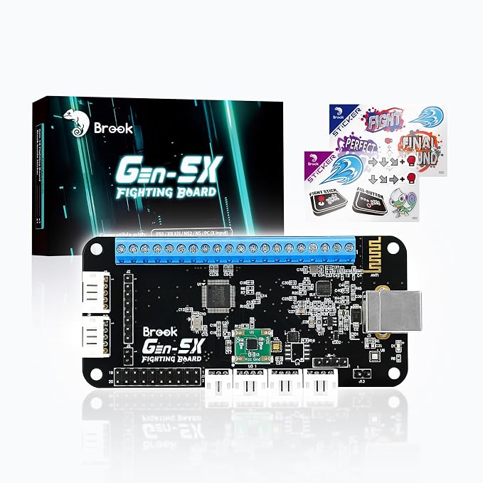 Brook Gen-5X fighting board PCB for PS5, Xbox Series, Switch 2 and PC
