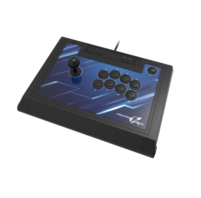 Hori Fighting Stick Alpha – angled view Hori Fighting Stick Alpha for PS5, PS4 and PC - angled view