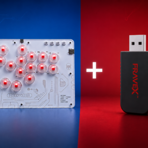 Fravex 16key HitBox Stick + PS5 Bootloader Combo