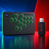 16Key(ABS)_FravexAdapterCombo Fravex 16-Key Leverless Arcade Controller — Black (ABS) + PS5 Adapter Combo