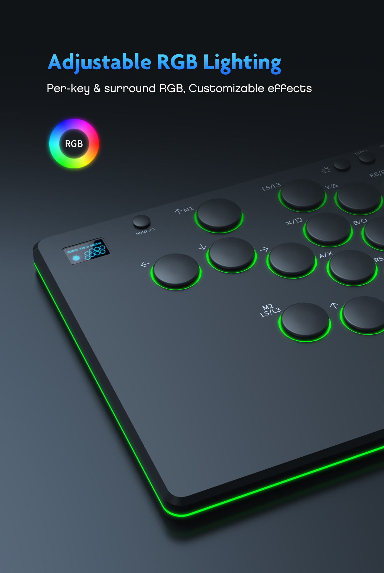 Adjustable RGB lighting