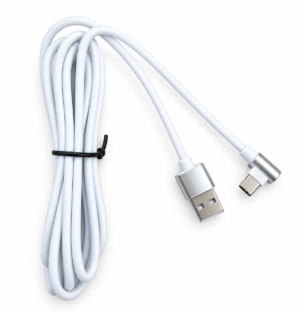 USB-A to USB-C Cable (Right-Angle) — 2 Meter