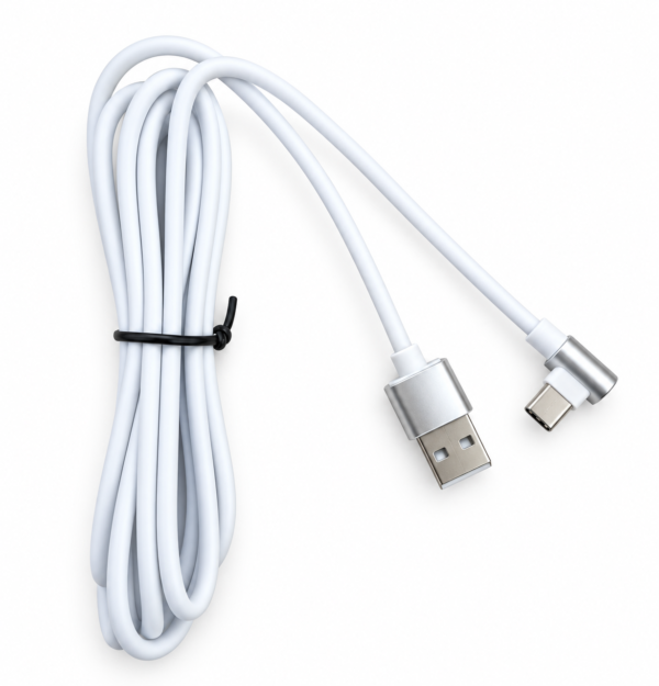 Cable_UsbAtoCtype USB-A to USB-C Cable (Right-Angle) — 2 Meter