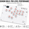 Fravex 16-Key Leverless Arcade Controller — White (Acrylic)