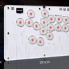 Fravex 16-Key Leverless Arcade Controller — White (Acrylic)