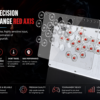 Fravex 16-Key Leverless Arcade Controller — White (Acrylic)