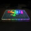 Fravex 16-Key Leverless Arcade Controller — White (Acrylic)