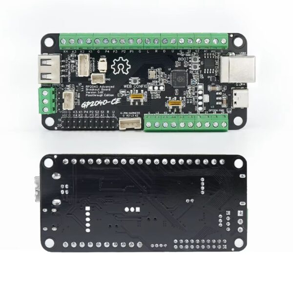 GP2040-CE RP2040 Advanced Breakout Board — Fighting Board (Passthrough Edition)