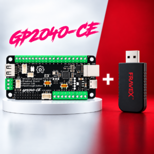 GP2040-CE Passthrough Fighting Board + Fravex PS5 Adapter — PS5 Enabler Combo