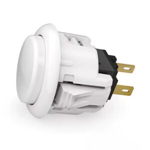Qanba D-lite Push Button — White (24mm)