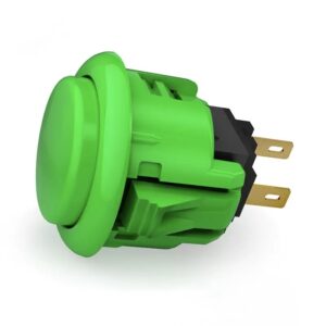 Qanba D-lite Push Button — Green (24mm)