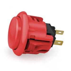 Qanba D-lite Push Button — Red (24mm)