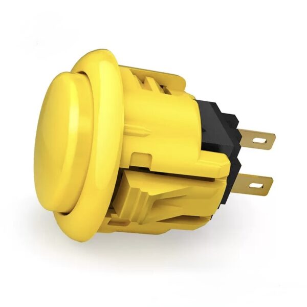 Qanba D-lite Push Button — Yellow (24mm)