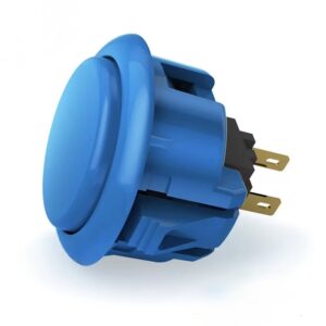 Qanba D-lite Push Button — Blue (30mm)