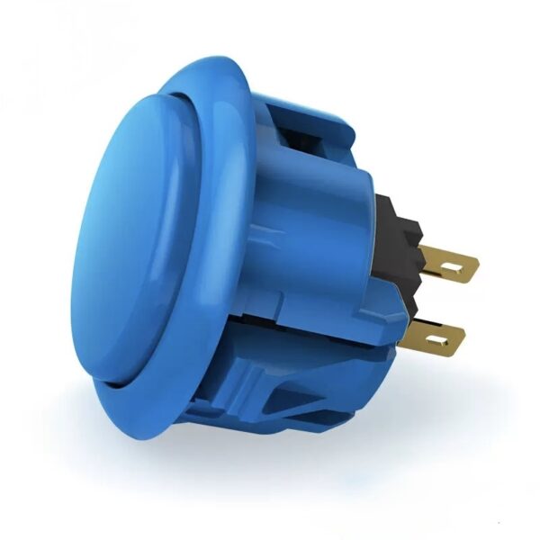 Qanba D-lite Push Button — Blue (30mm)
