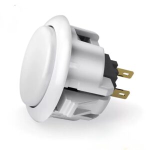 Qanba D-lite Push Button — White (30mm)