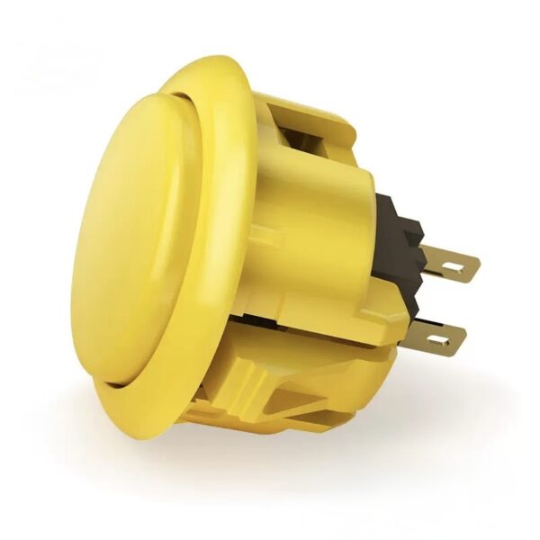 Qanba D-lite Push Button — Yellow (30mm)
