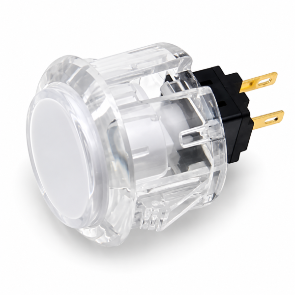 Qanba Transparent Card Button — Clear (30mm)