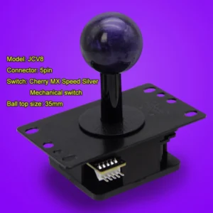 Qanba Gravity V8 Mechanical Silent Lever — Cherry MX Speed Silver (Arcade Joystick)