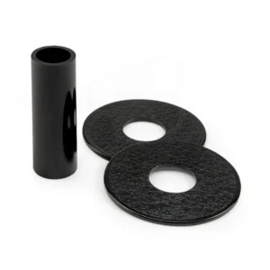 Sanwa JLF-CD Shaft Cover & Dustwasher Set — Black