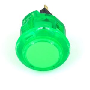 Sanwa OBSC-24 Push Button — Clear Green (24mm)