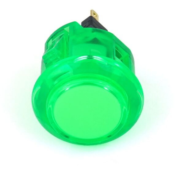 Sanwa OBSC-24 Push Button — Clear Green (24mm)