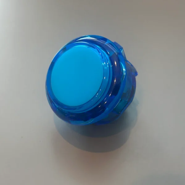SANWA-OBSC-30-CB Sanwa OBSC-30 Push Button β Clear Blue (30mm)