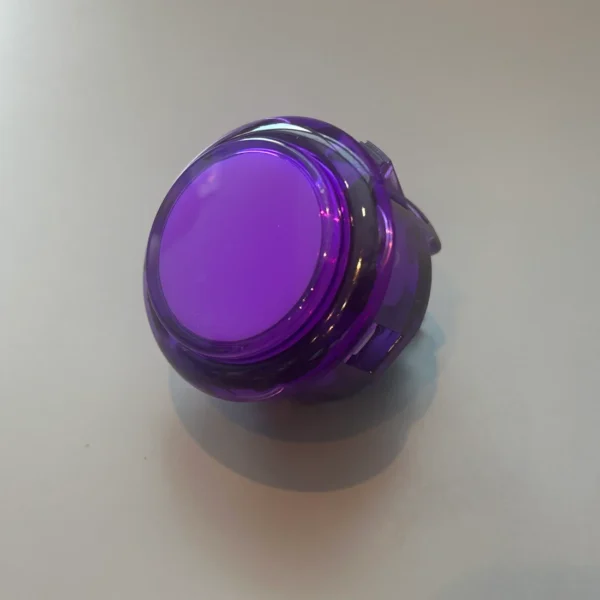 Sanwa OBSC-30 Push Button — Clear Violet (30mm)