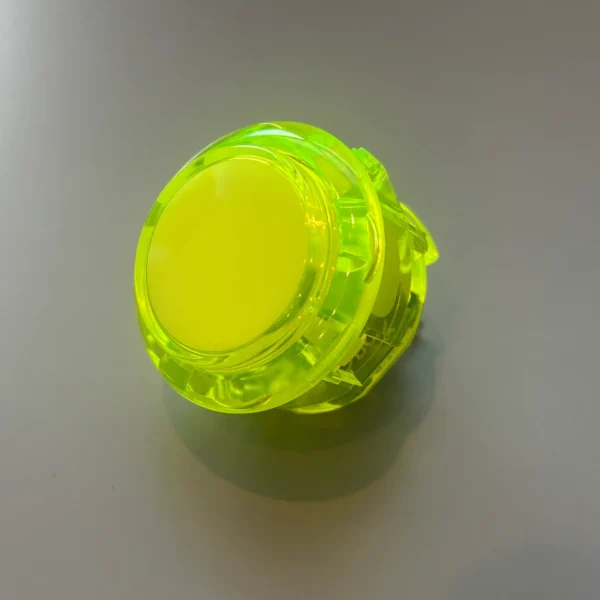 Sanwa OBSC-30 Push Button — Clear Yellow (30mm)