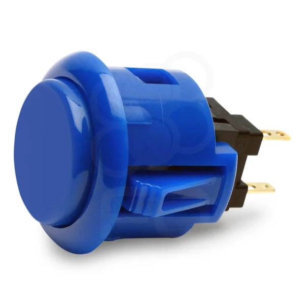 SANWA-OBSF-24-MB Sanwa OBSF-24 Push Button β Marine Blue (24mm)
