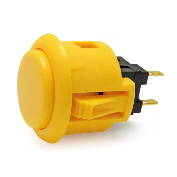 Sanwa OBSF-24 Push Button — Yellow (24mm)