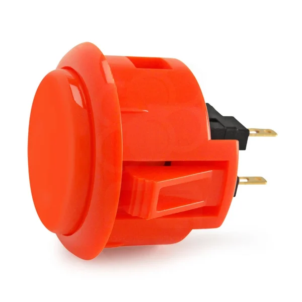 Sanwa OBSF-30 Push Button — Vermillion (30mm)