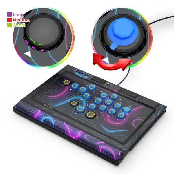 Qanba Sapphire S1 Leverless Arcade Controller — PS5 / PS4 / PC
