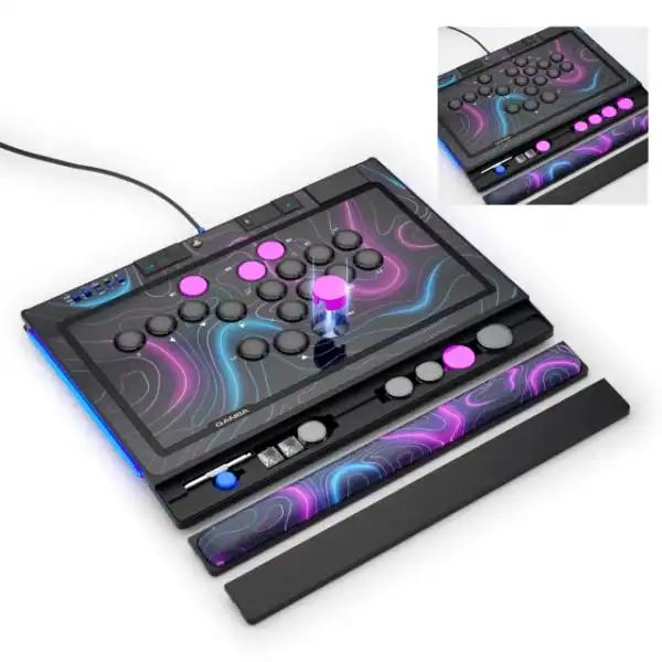 Qanba Sapphire S1 Leverless Arcade Controller — PS5 / PS4 / PC