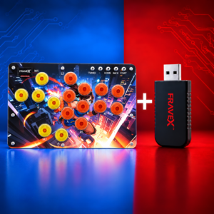 Fravex 16-Key Mini Leverless Controller (Acrylic) + PS5 Bootloader Combo