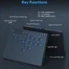 Fravex 14-Key Leverless Arcade Controller with Touch Pad, Black ABS - view 2