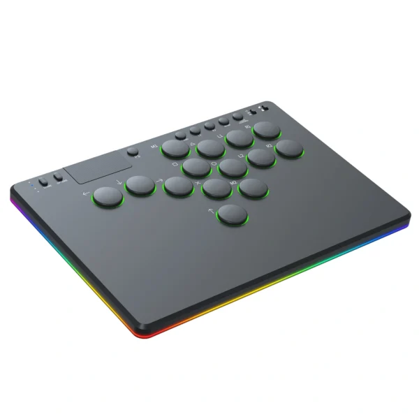 Fravex 14-Key Leverless Arcade Controller with Touch Pad, Black ABS - view 5