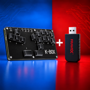 Fravex K-Box FightPad Black + PS5 Adapter Combo