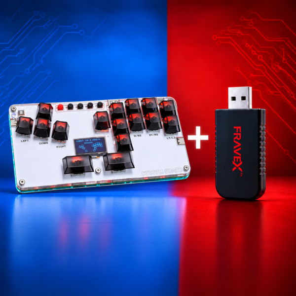 Fravex MustFun FightPad with OLED + PS5 Adapter Combo