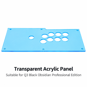 Q3_Panel Qanba Q3 Transparent Acrylic Panel — Blue (for Q3 Obsidian)