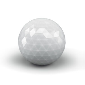 Qanba Prizm Ball Top — Clear White (35mm)