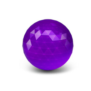 Qanba Prizm Ball Top — Clear Violet (35mm)