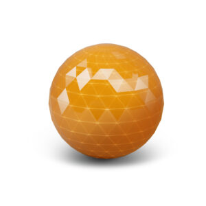 Qanba Prizm Ball Top — Clear Orange (35mm)