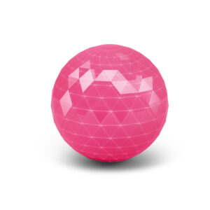 Qanba Prizm Ball Top — Clear Pink (35mm)