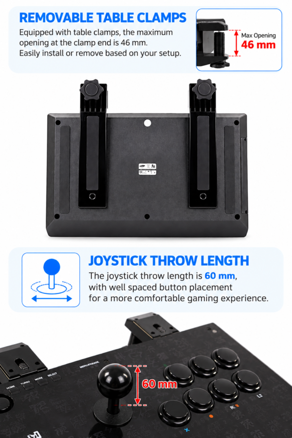 QanbaQ1_8 Qanba Q1 Arcade Fightstick — Black (PC / PS3 / Switch / Android)