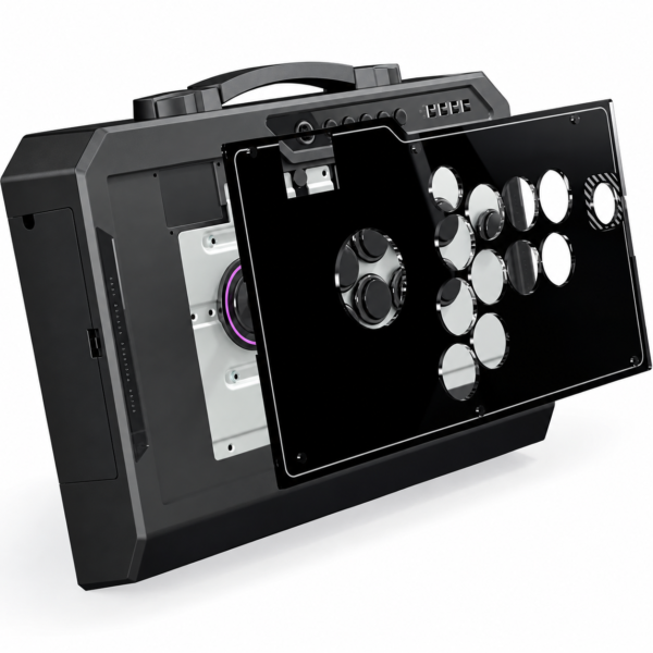QanbaQ4_3 Qanba Q4 Arcade Fightstick — Black (Sanwa) (PC / PS3 / Switch)