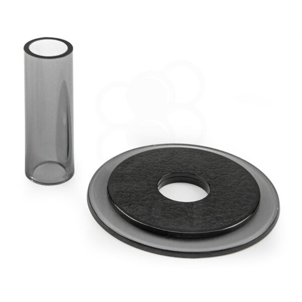 SANWA-JLF-CD-CS Sanwa JLF-CD Shaft Cover & Dustwasher Set — Clear Smoke
