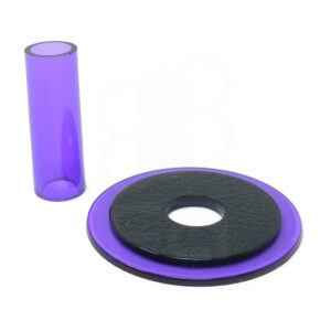 SANWA-JLF-CD-CVI Sanwa JLF-CD Shaft Cover & Dustwasher Set — Clear Violet